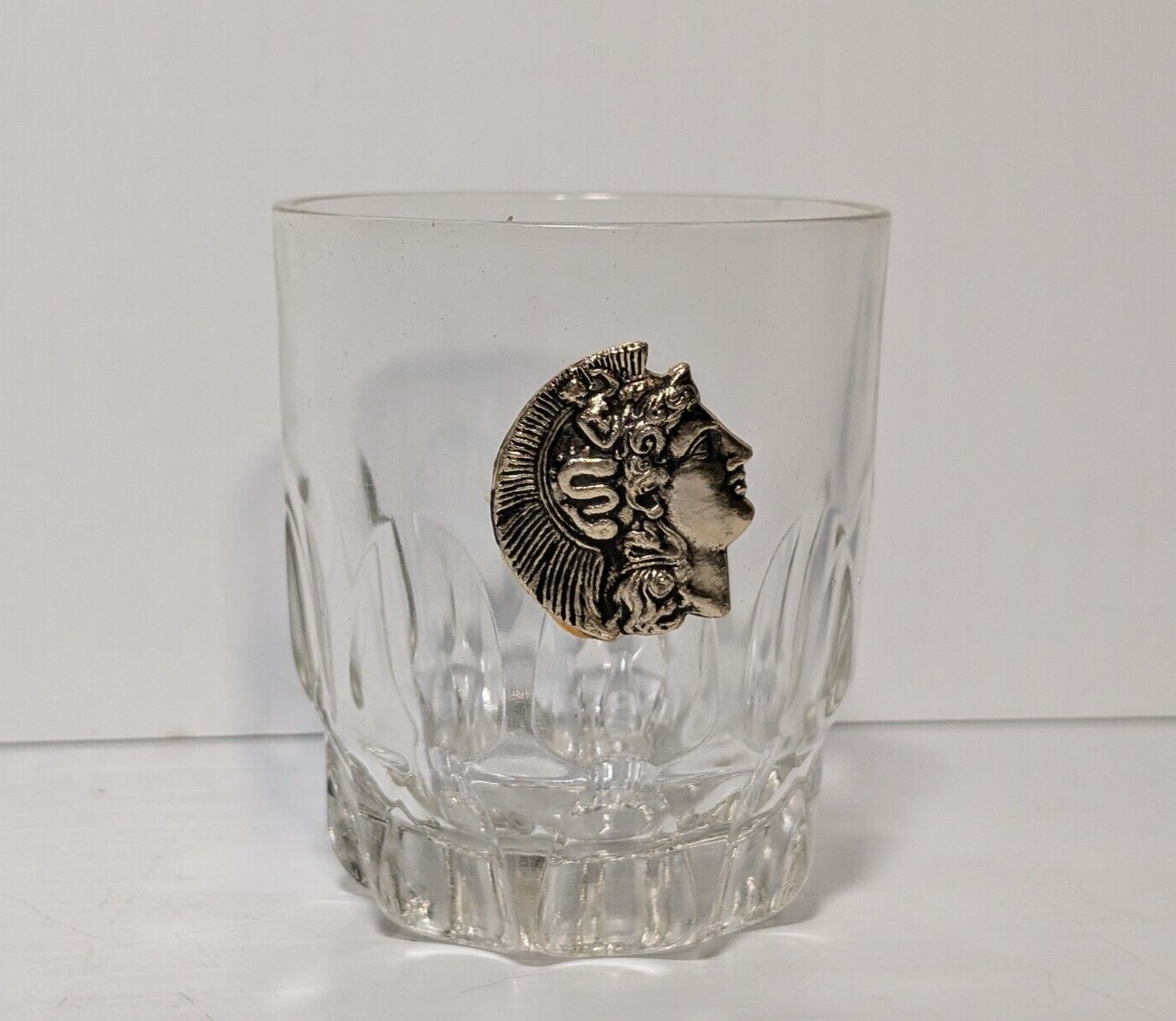 Vintage Greek Emblem Whisky Glass