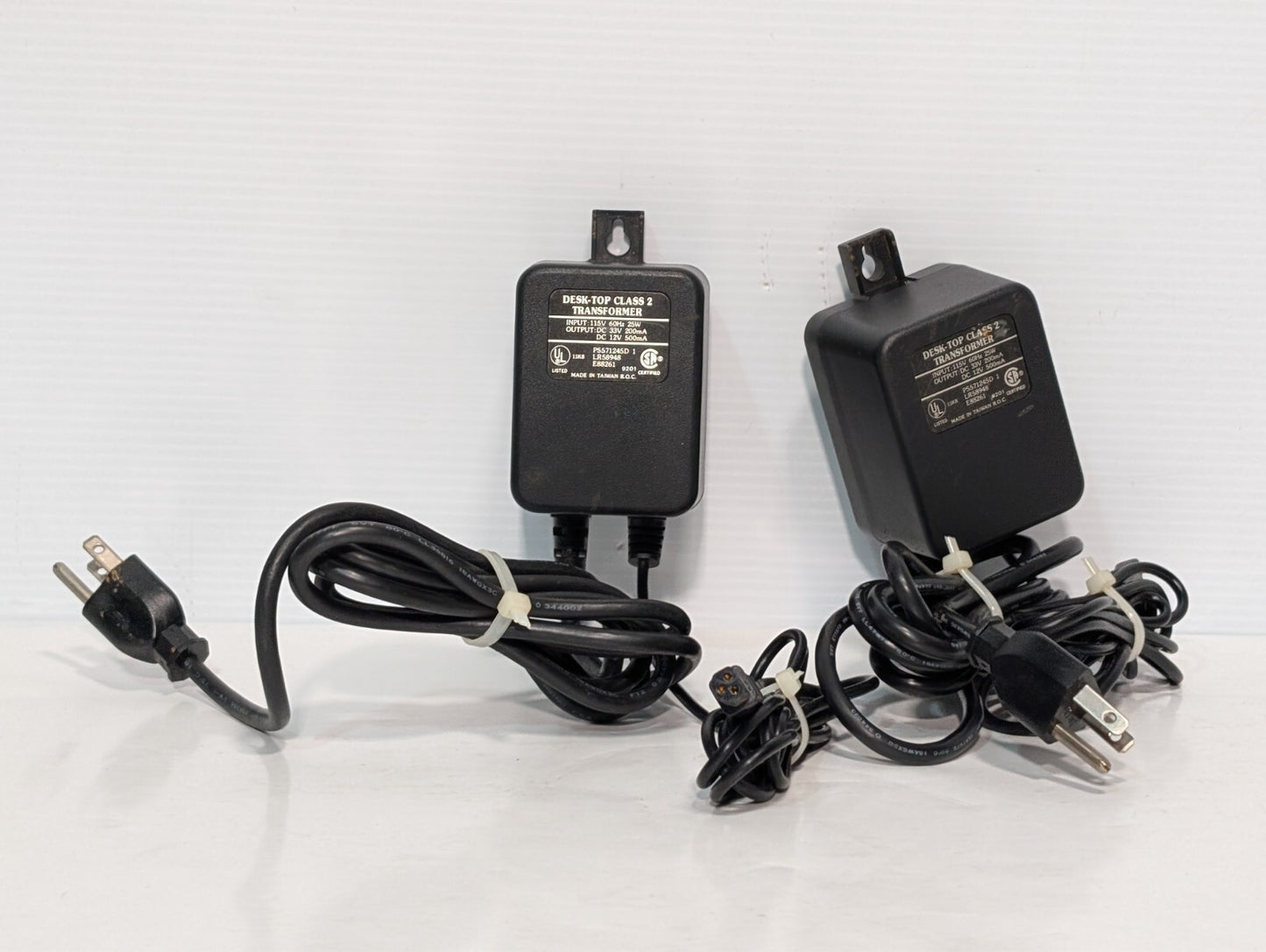 (2) DESK-TOP Class 2 Dual Output Transformer PS571245D 115VAC to 33VDC or 12VDC