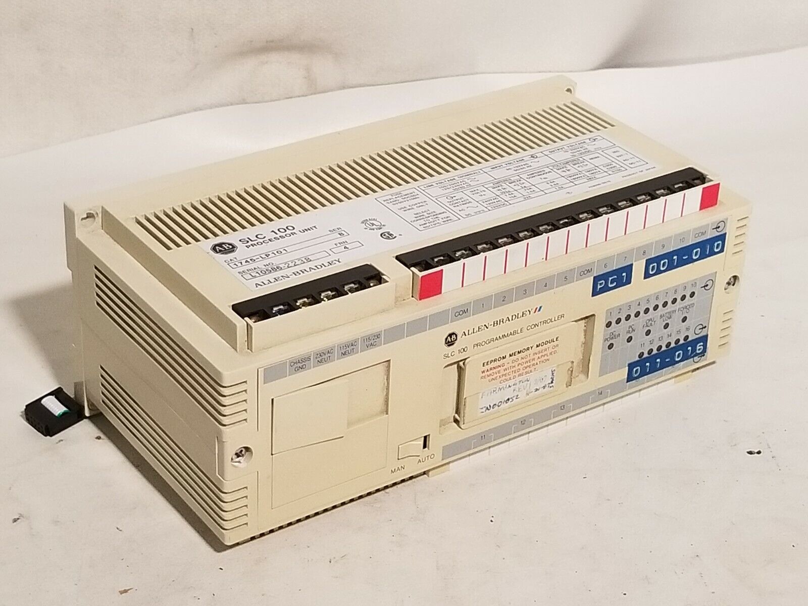 Allen-Bradley SLC 100 programmable controller, processor unit, cat. 1745-LP101