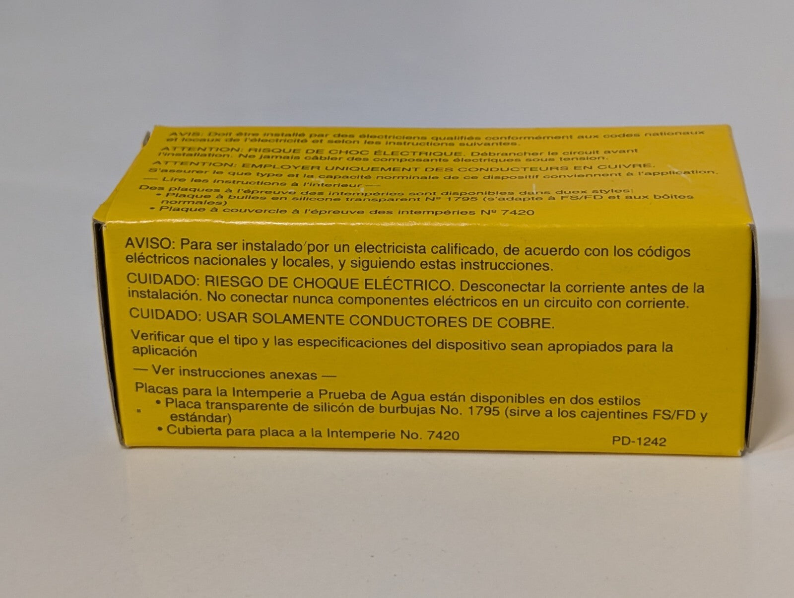 [2] Hubble HBL1222 Nylon Toggle Switch, 2 Pole 20A 120-277VAC