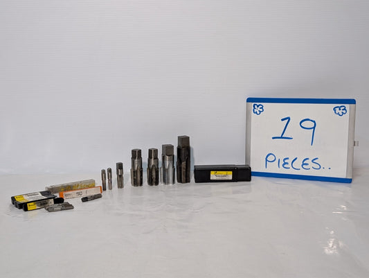(19) Pipe Taps and Dies, Interstate Hertel Sossner Netco, See photos for specs.