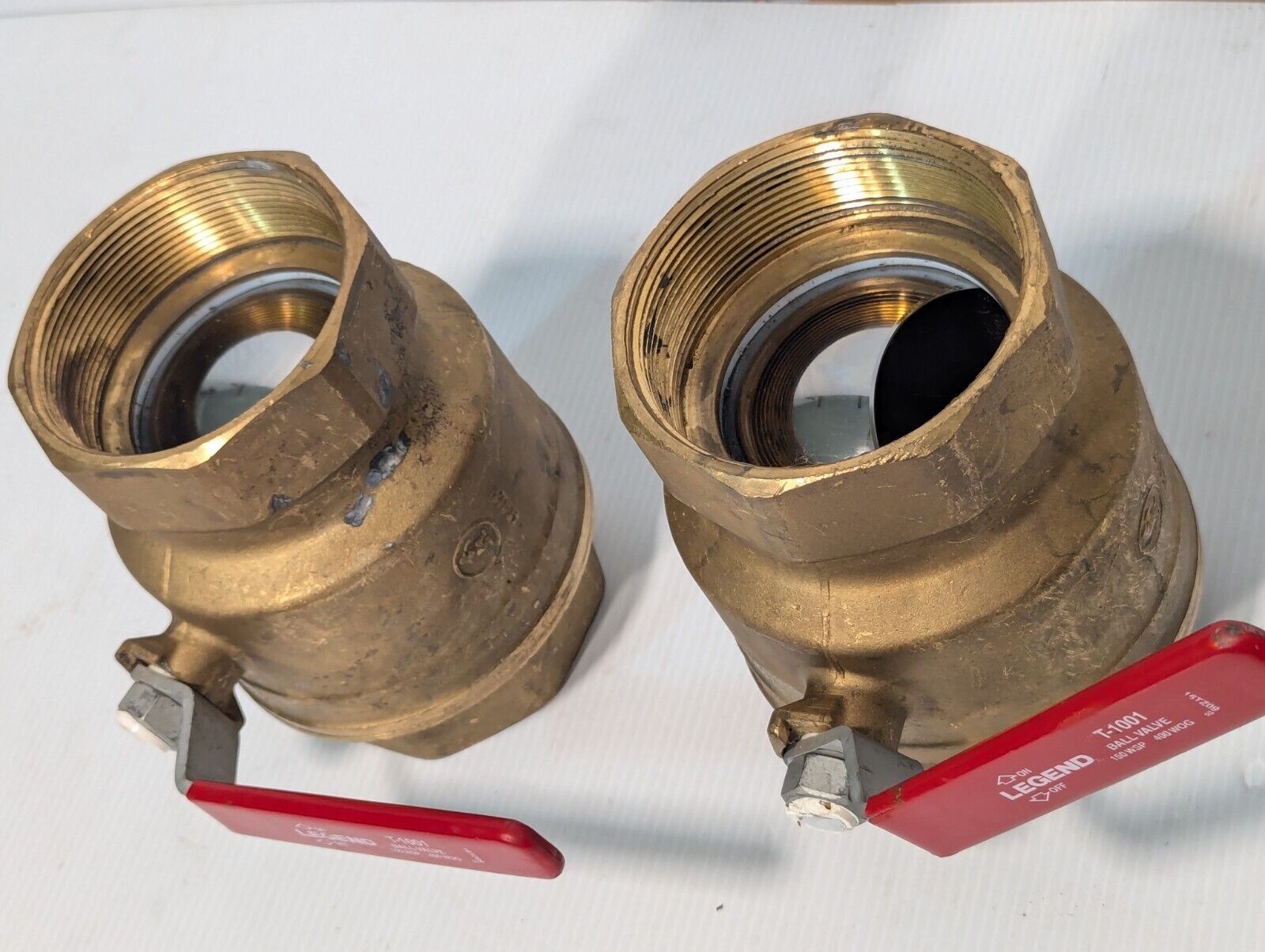 Legend T-1001 Brass Ball Valve, 150 WSP, 400 WOG, 4 inch - Free Shipping