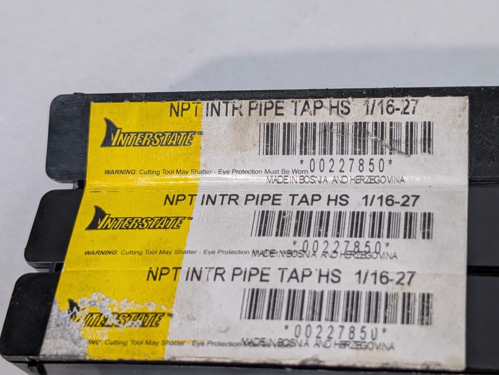 (19) Pipe Taps and Dies, Interstate Hertel Sossner Netco, See photos for specs.