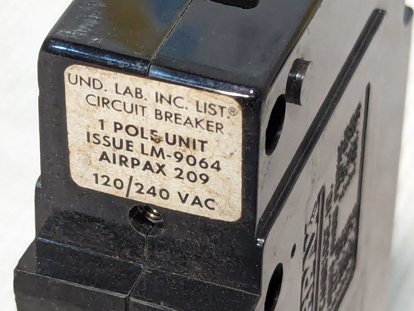 Airpax 209-1-6467-1 Circuit Breaker, 5A, 120/240V, 1-Pole - Free Shipping