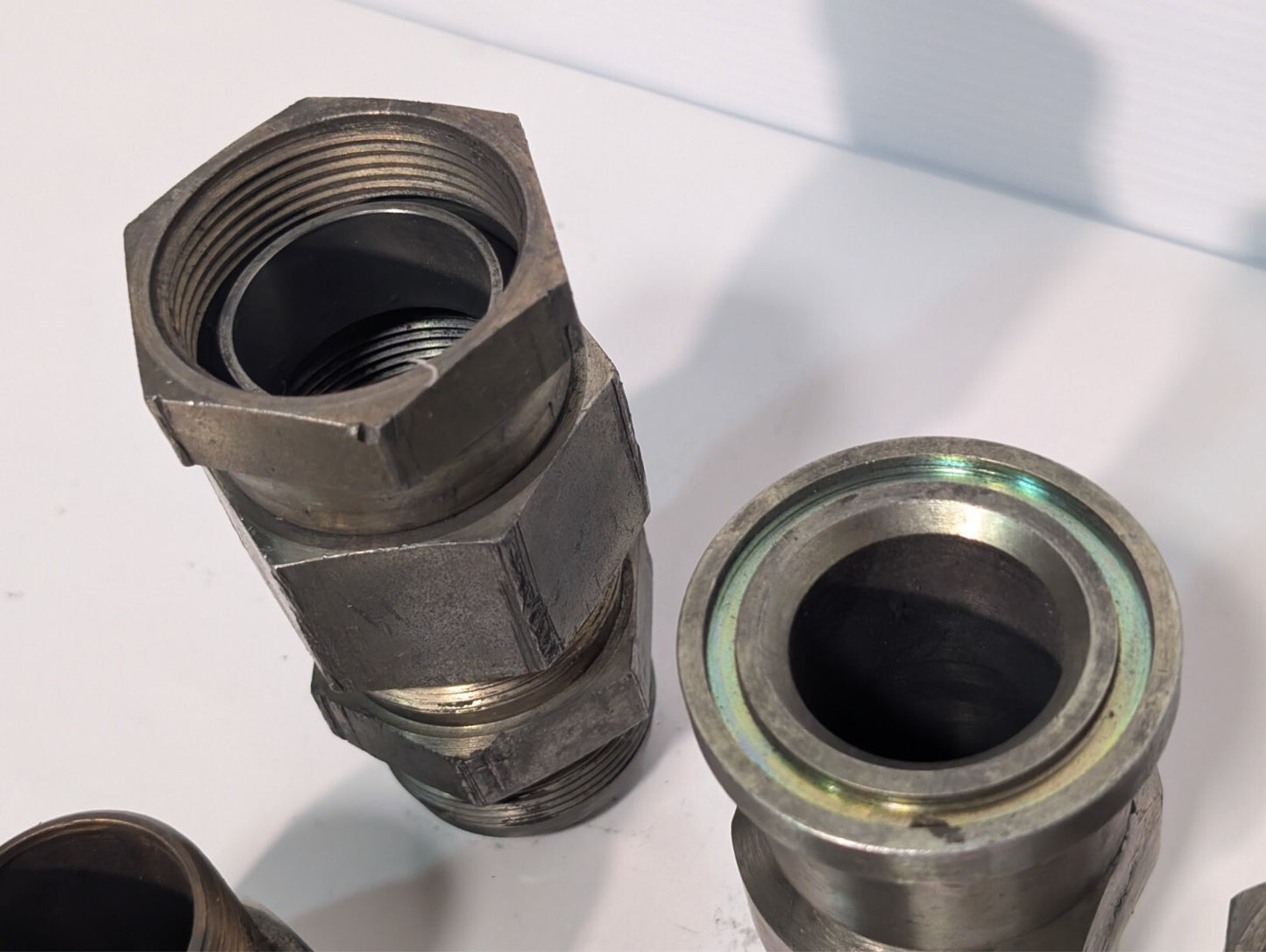 (23) High Pressure Adaptor Fittings Reducers Hex Heads for Hydraulic Press