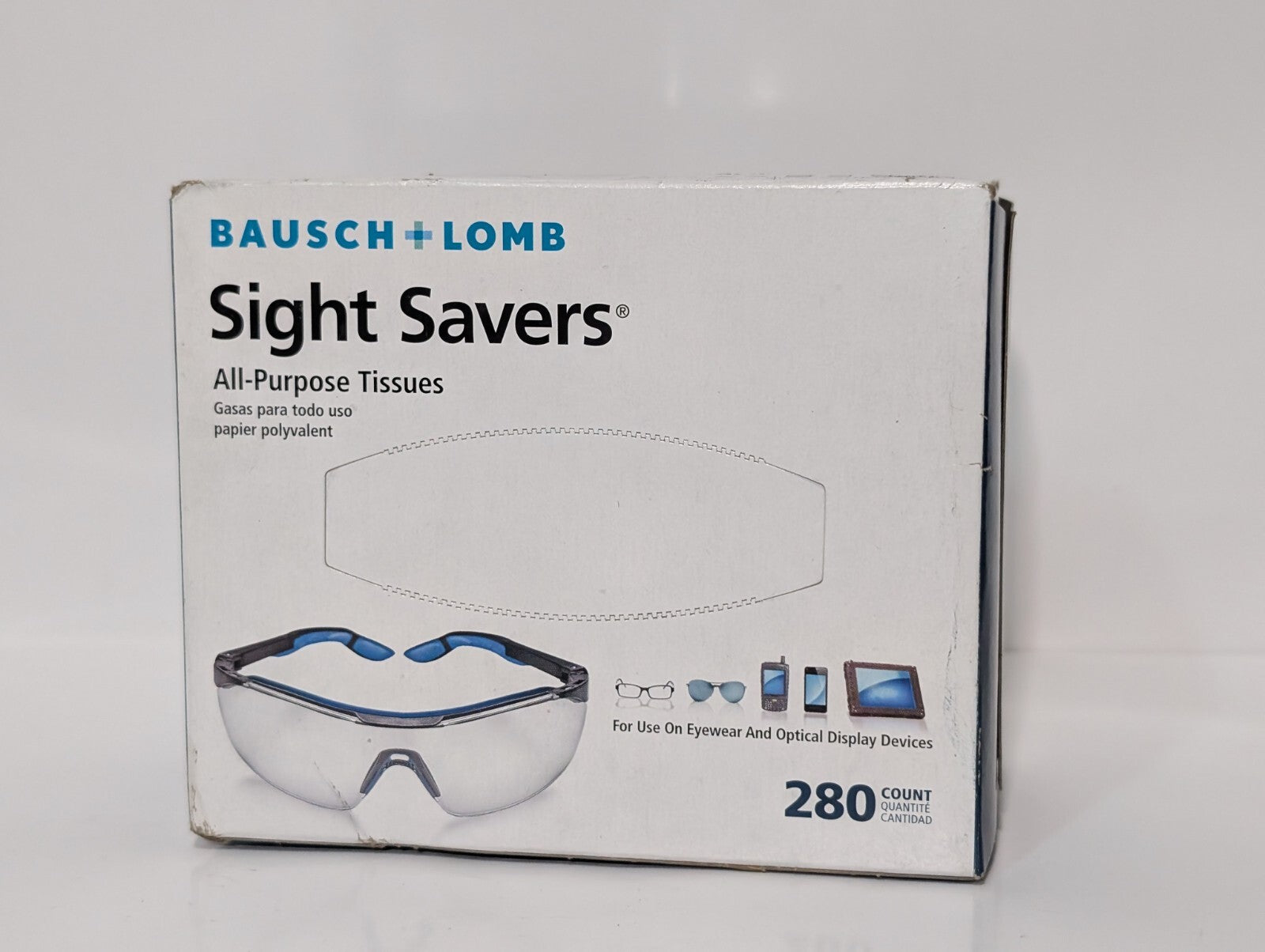 [560] Bausch + Lomb Sight Savers All-Purpose Tissues 2-Packs x 280 Tissues