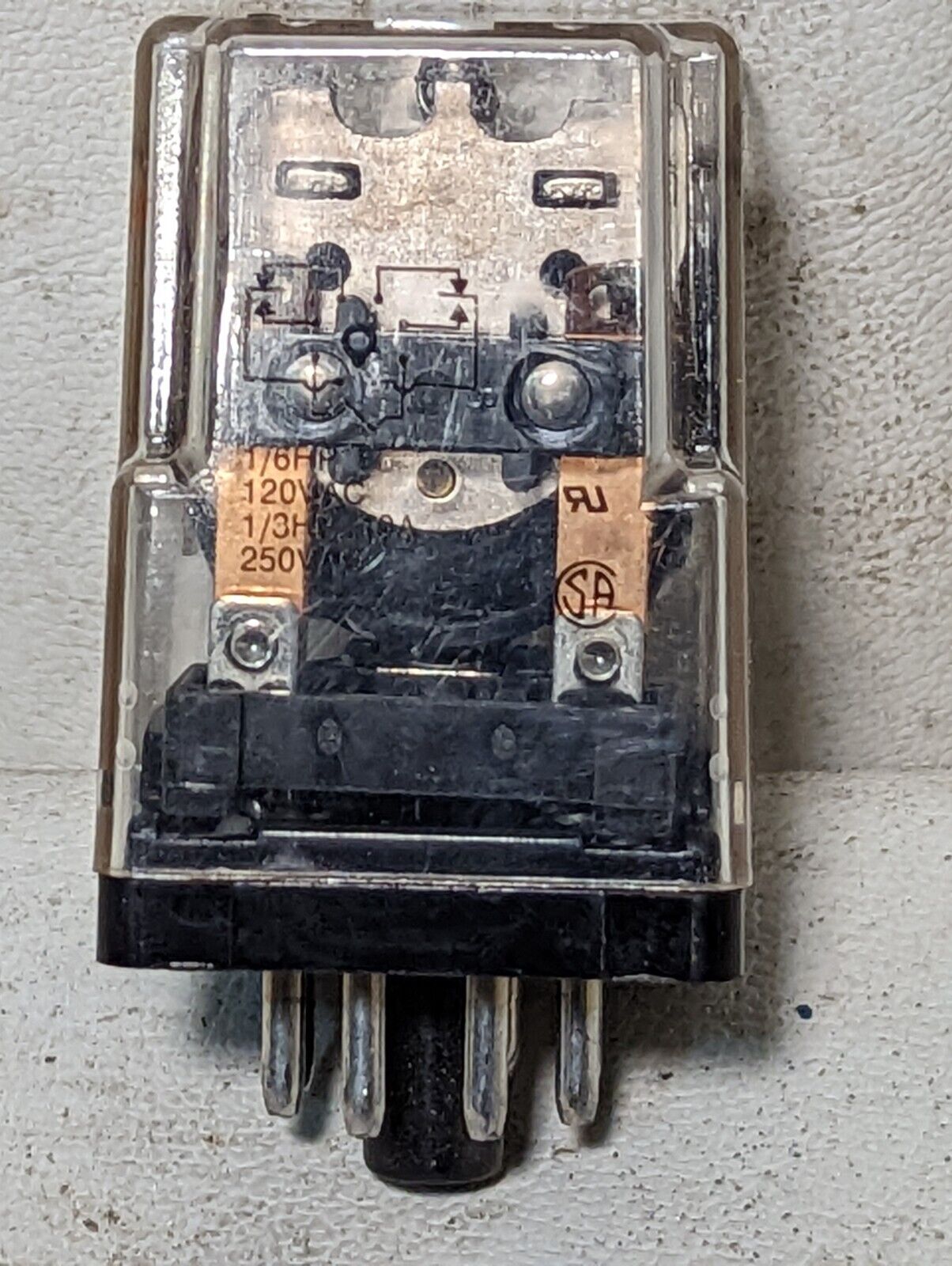Lot of 2 Potter & Brumfield KRPA11DG relays, 24VDC, 1/6HP