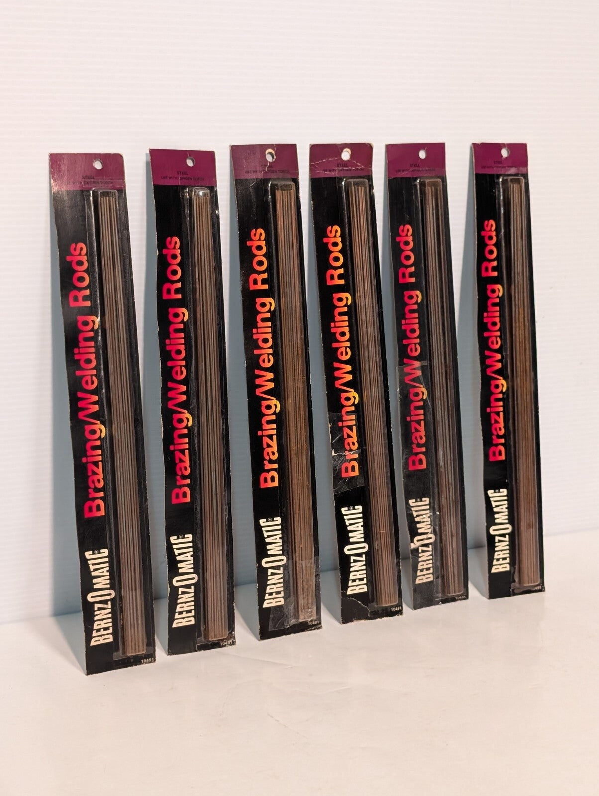 (6) BernzOMatic Brazing/Welding Rods, Probably SWR-10, 1 Pack of 6