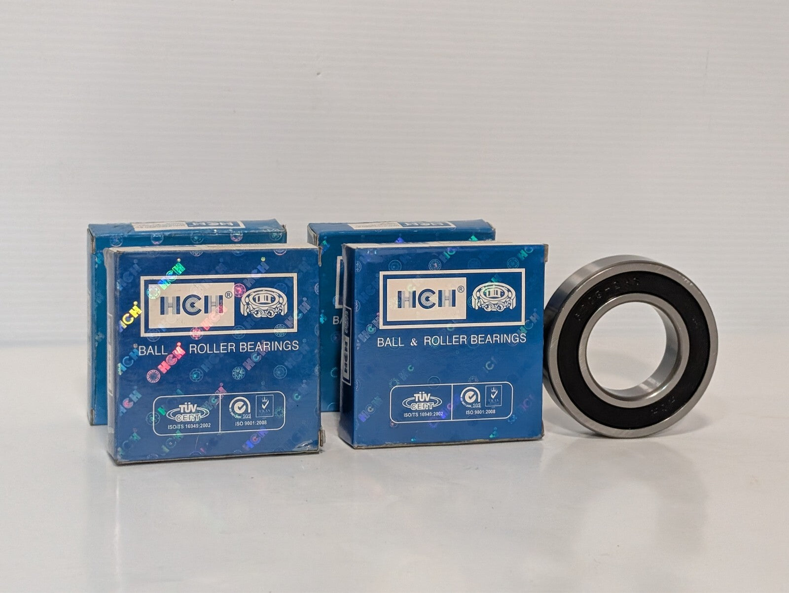 (4) HCH 6209 2RS C3 Premium Rubber Seal Ball Bearing 45x85x19mm