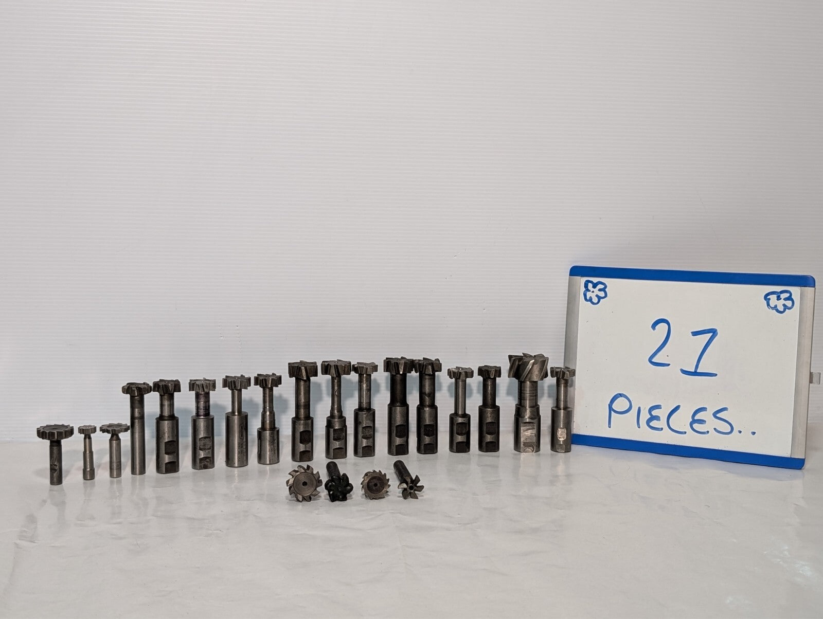 (21) Weldon T-Slot Cutters, Assorted, Includes 3/4 6-7, 5/7 5/8, See photos