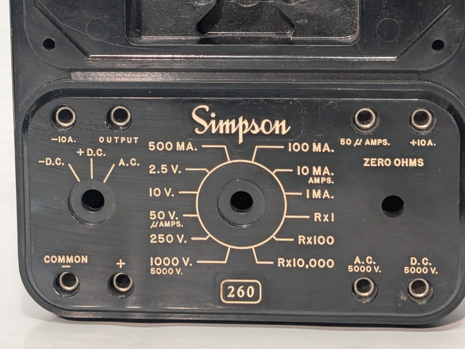 (3) SIMPSON 260 Series 5P Overload Protected Volt Milliammeter Analog Meter READ