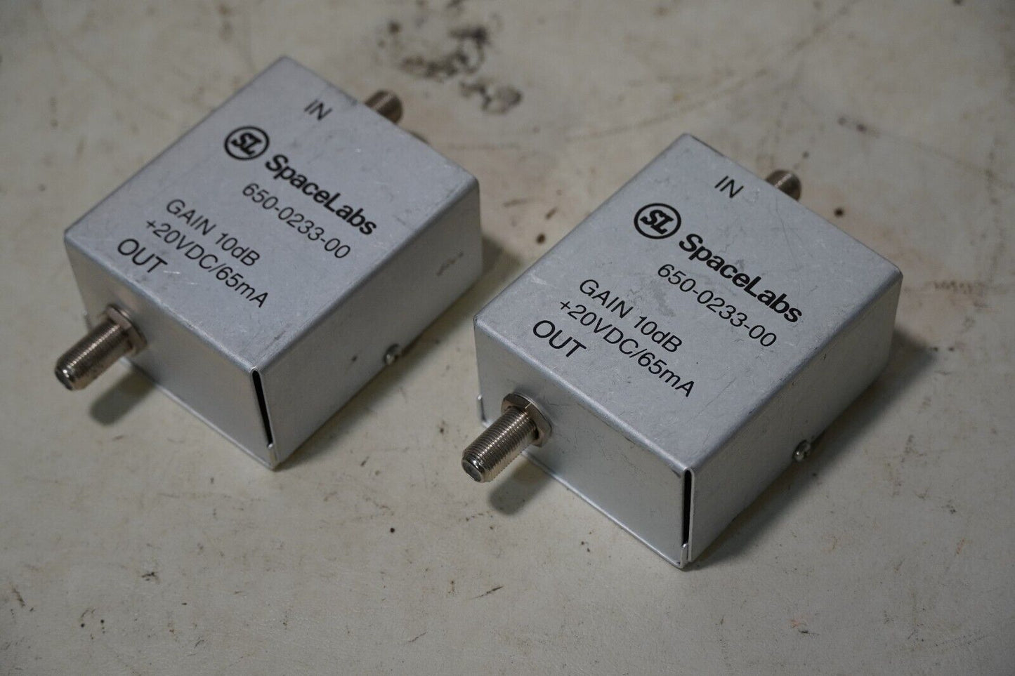 Spacelabs 650-0233-00 Line Amplifier Medical, Gain 10dB +20VDC/65mA