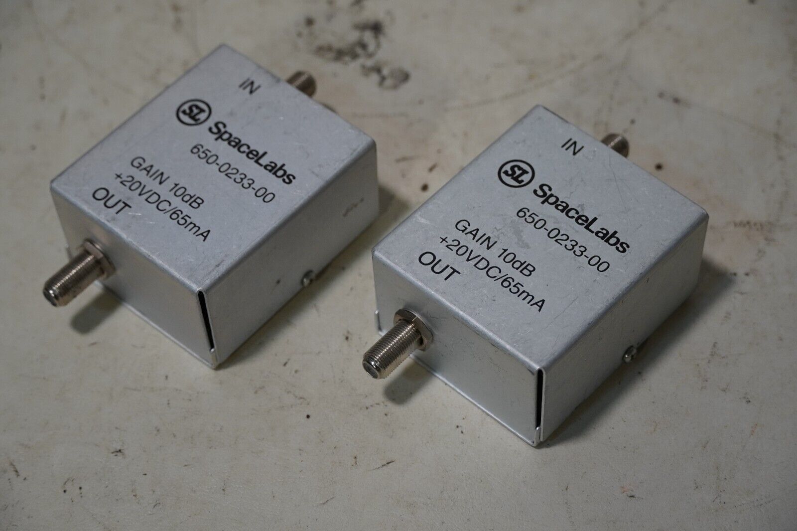 Spacelabs 650-0233-00 Line Amplifier Medical, Gain 10dB +20VDC/65mA