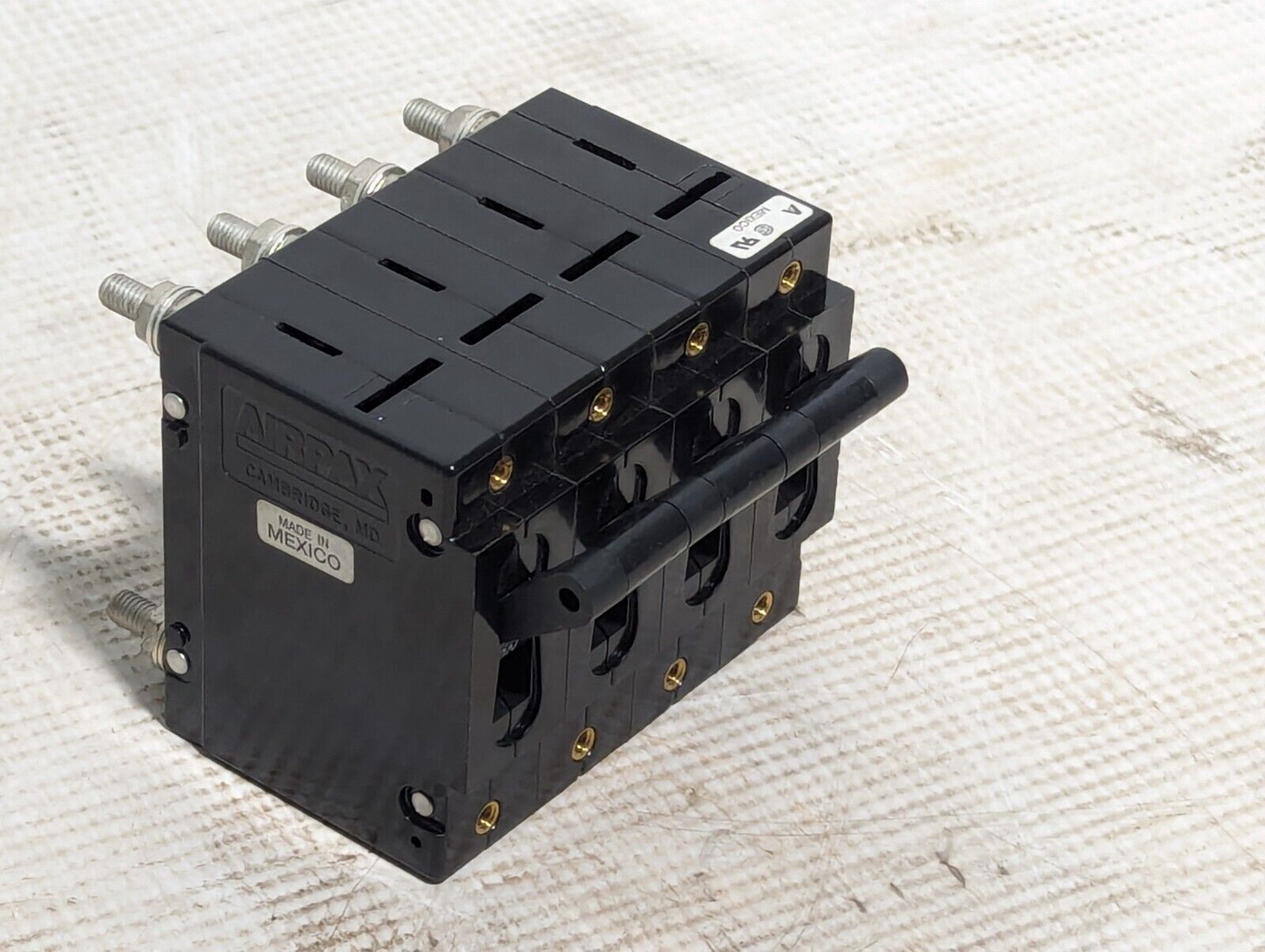Airpax UPL1111-1-65F-503 circuit breaker, FL 50A, Trip 62.5A, 250VAC, 65F delay