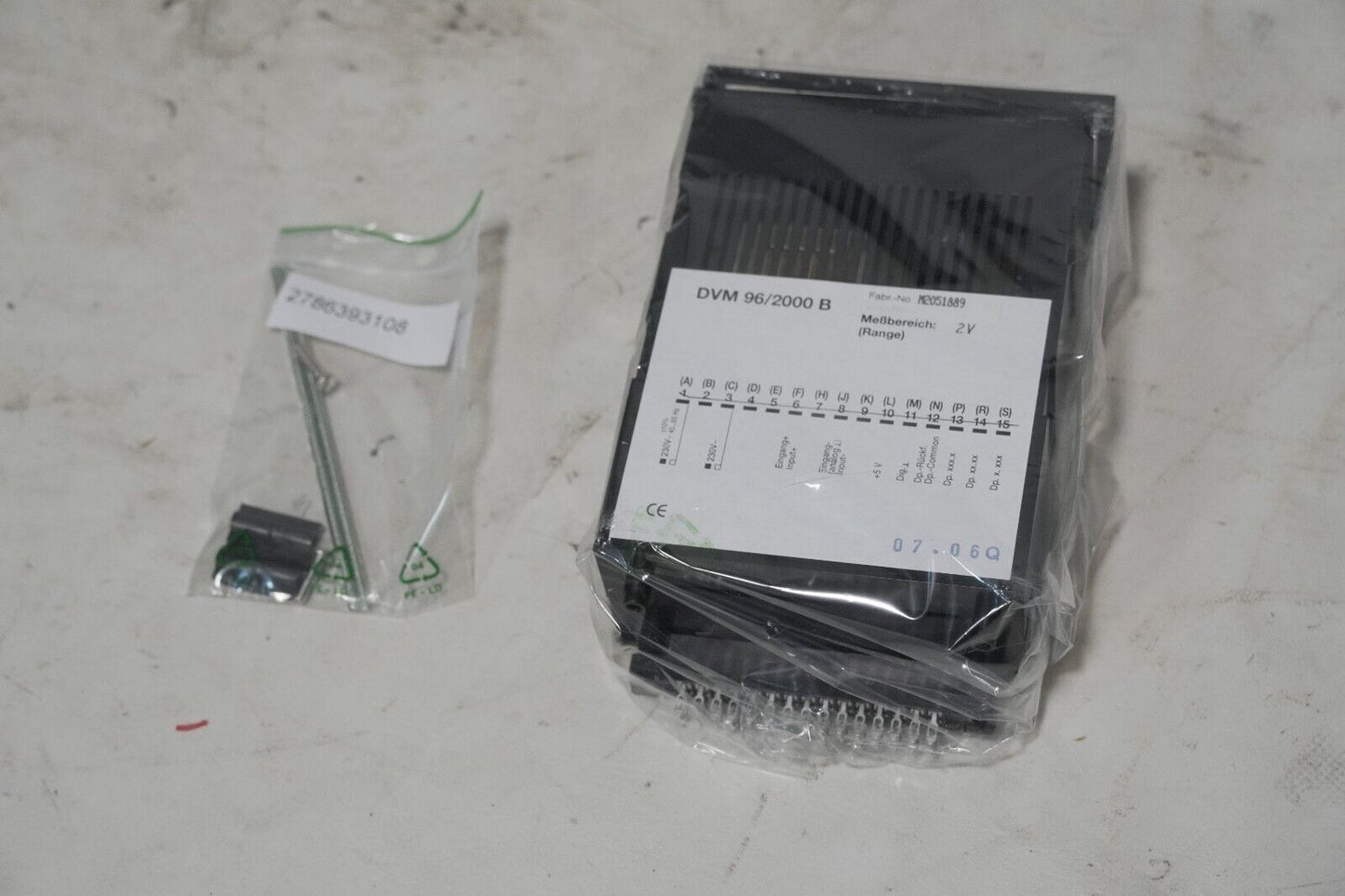 Gossen, Muller & Weigert GMW DVM96/2000B digital panel meter, four digits