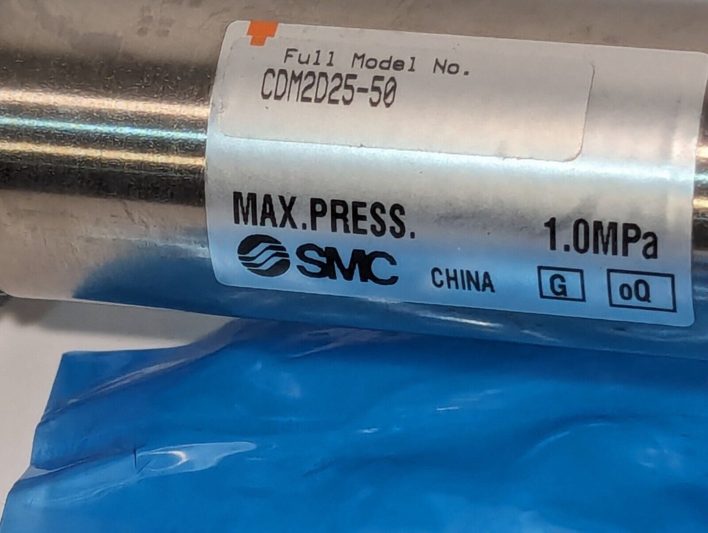 SMC CDM2D25-50 Pneumatic Air Cylinder w\ CDP-1 Clevis Pin and Clips - Free Ship