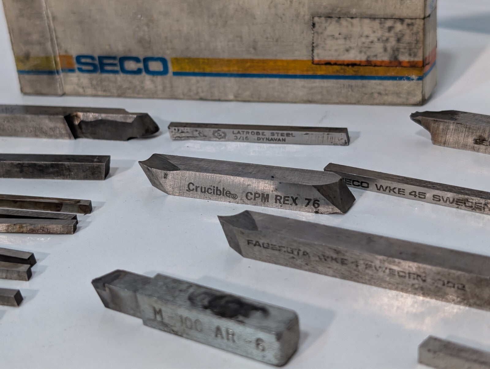 (30) Seco WKE 45 Cobalt (and other) Rectangular Tool Bit Blanks