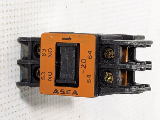 ABB ASEA SK819001-B EHAD-20 Auxiliary Contact Block, 0.5Amp, 500vac - Free Ship