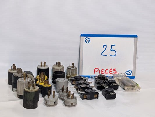 (25) Electrical Plugs Incl. NEMA L-18-20-R