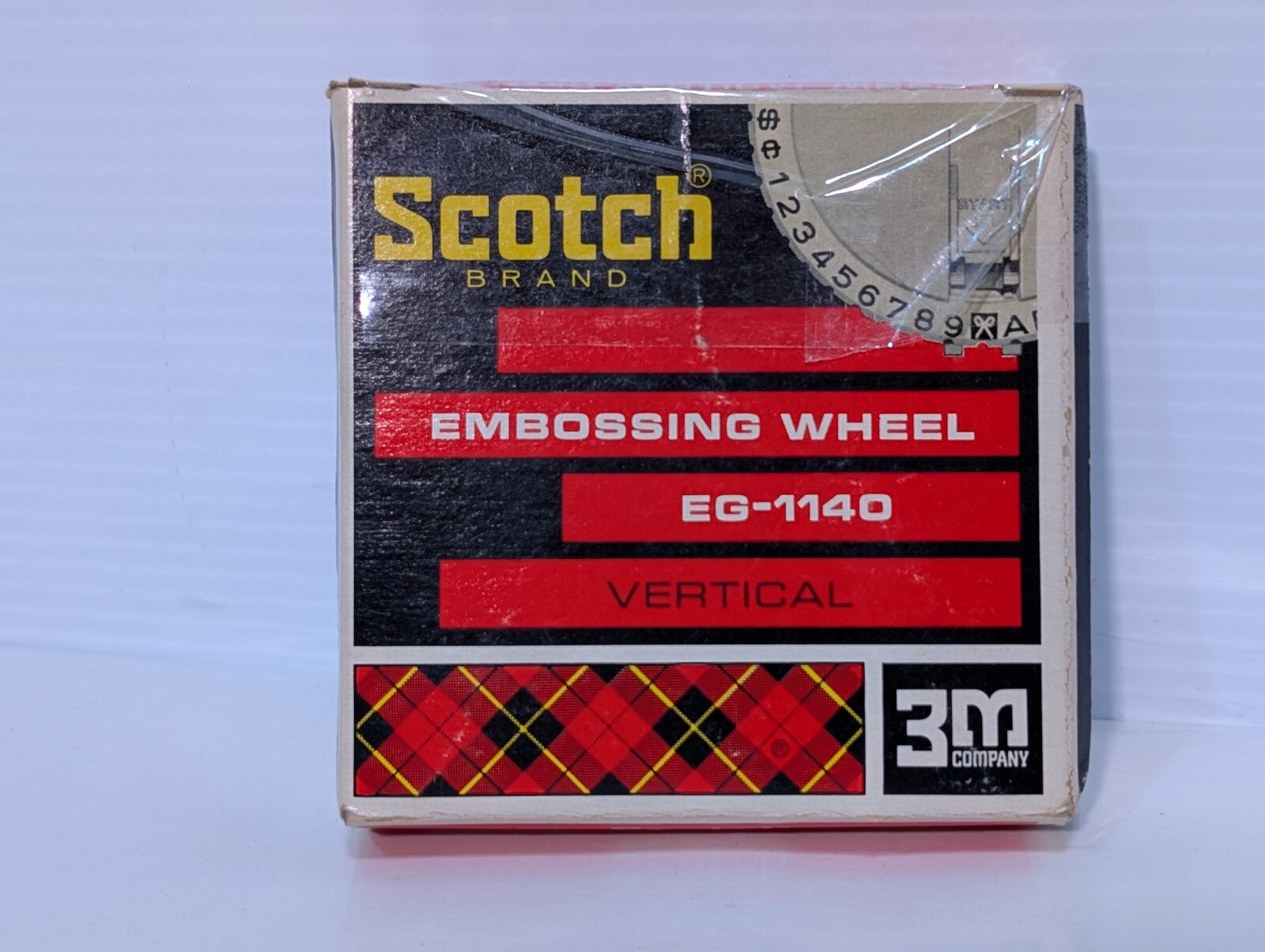 Vintage 3M Company Scotch EG-1140 Vertical Embossing Wheel, Made in West Germany