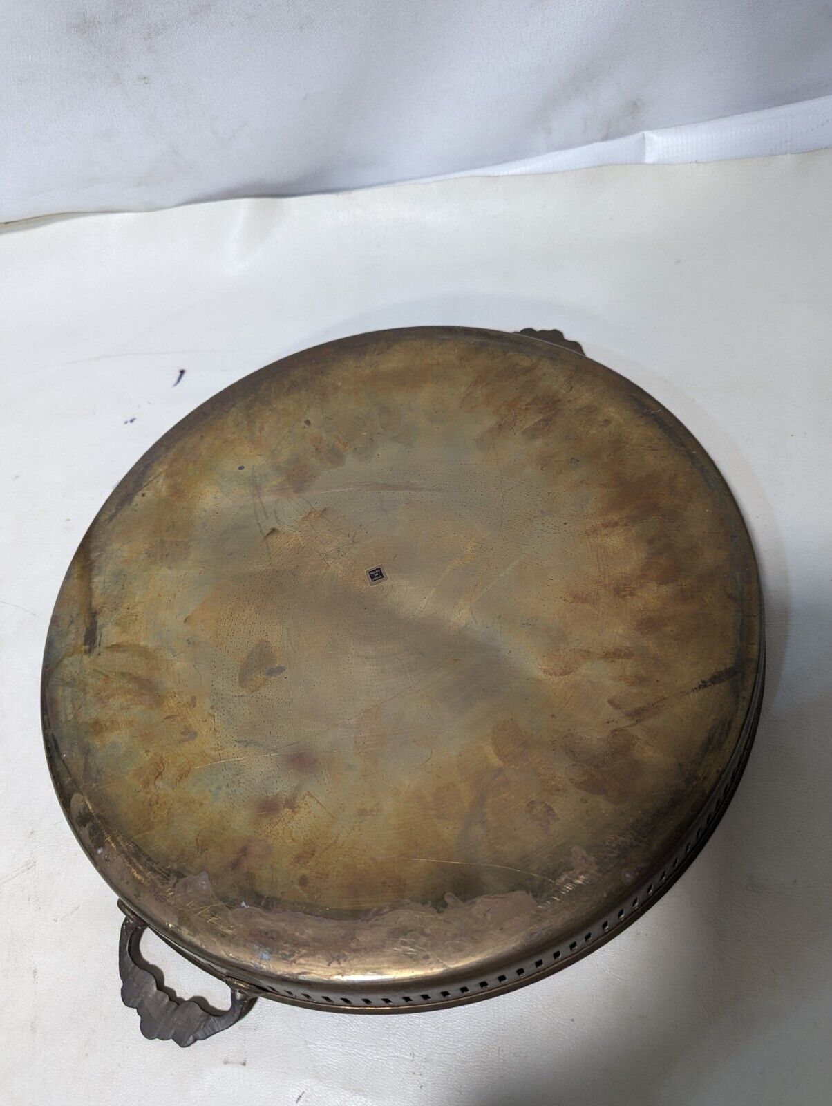 Vintage 13" Brass Serving Platter