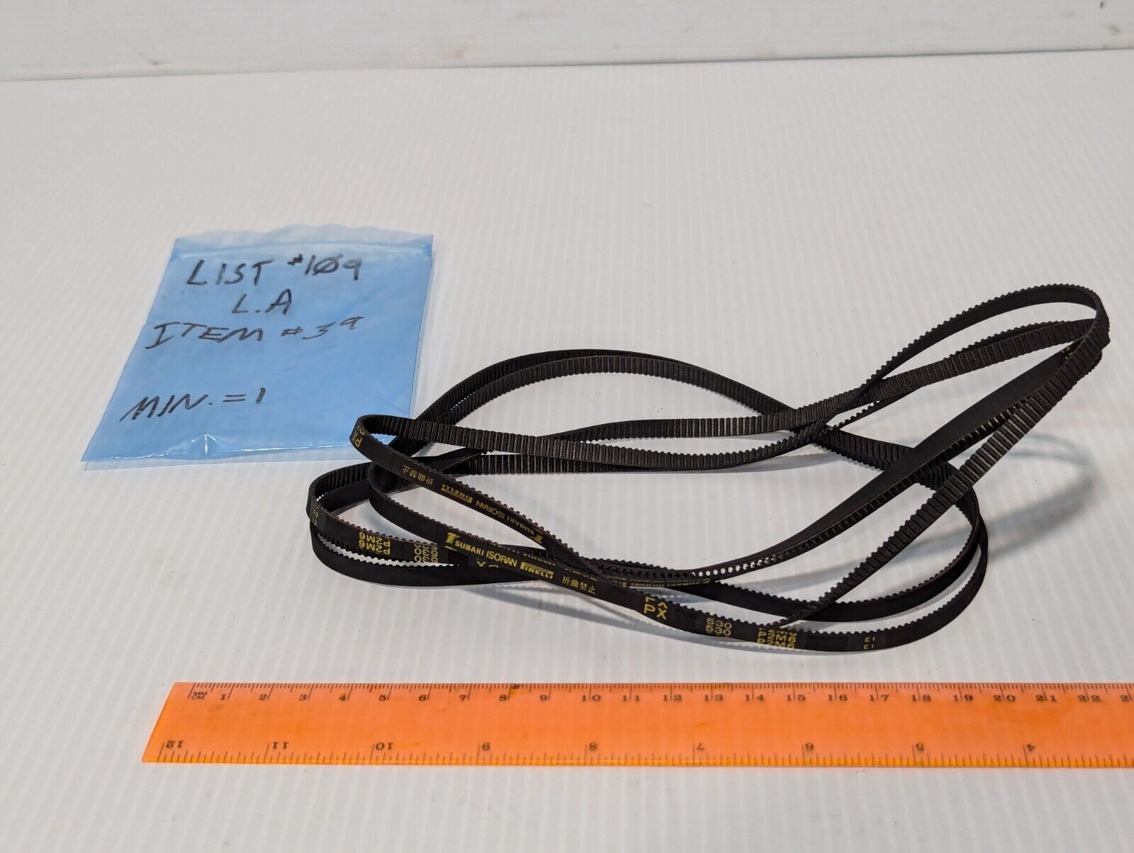 Tsubaki Isoran Pirelli PX 530 P2M6 Power Transmission Belt, L:530mm W:6mm