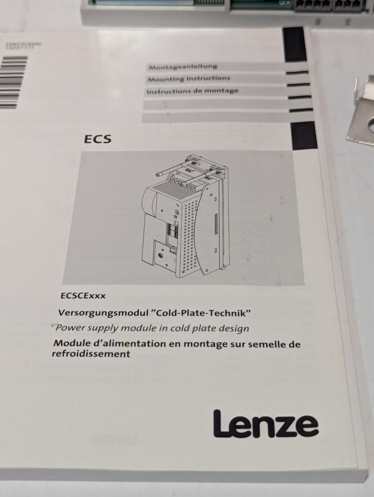 Lenze ECSCE012C4B Servo Power Supply, 12A - Free Shipping