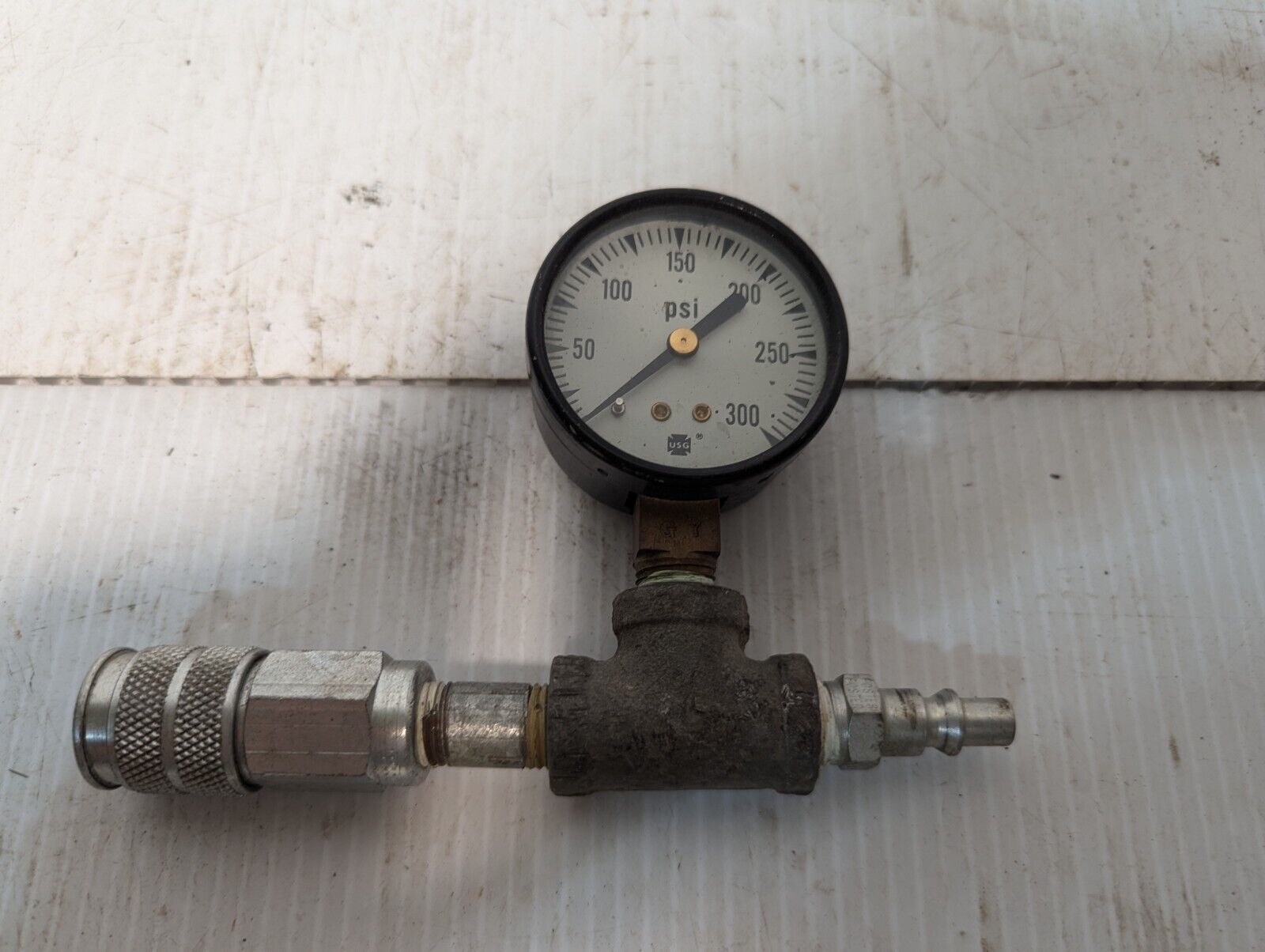 USG GY Pressure Gauge w/Fitting, 300psi, 6" - Free Shipping+Returns