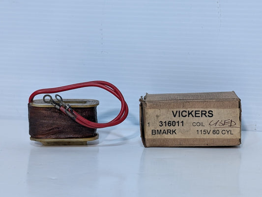 Vickers 316011 Solenoid Valve Coil, 115V @ 60Hz, Design Valve D05 Size