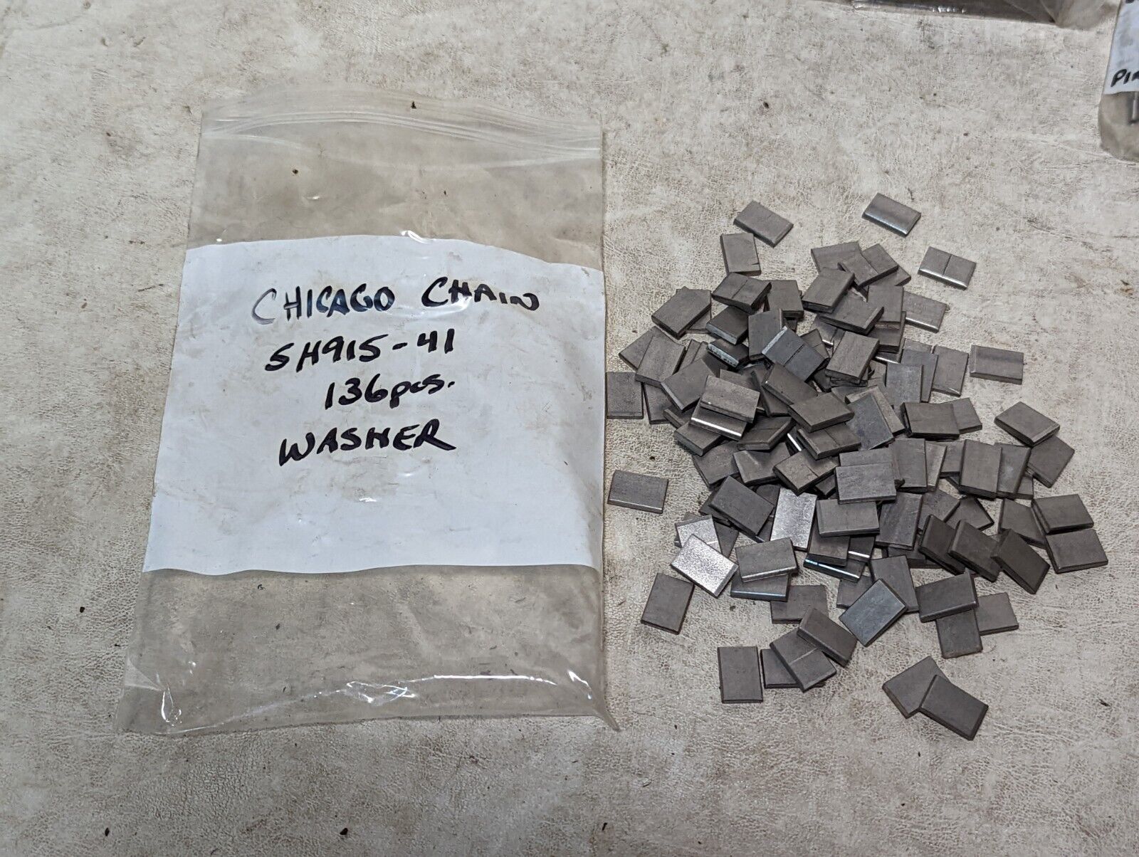 Lot of Chicago Chain parts: 60-827 shaft x7, 3H465-416-G x2, more as pictured