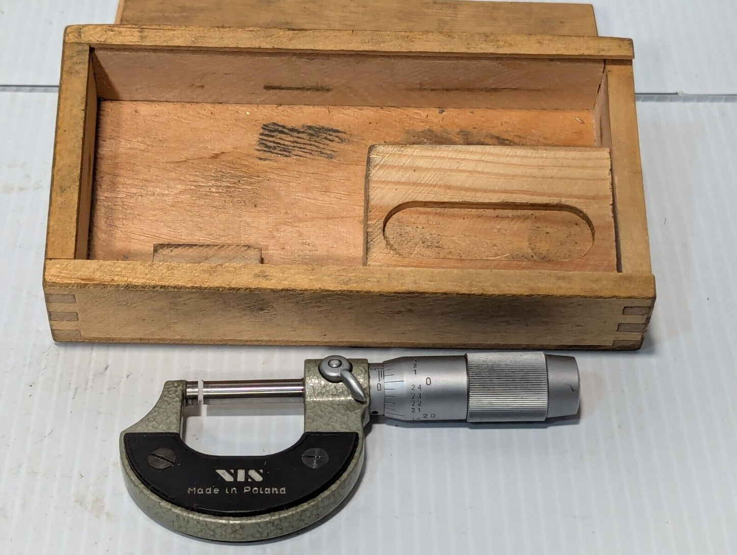 VIS 600-0021 0-1" micrometer, 0.0001 inch with case - Free Shipping