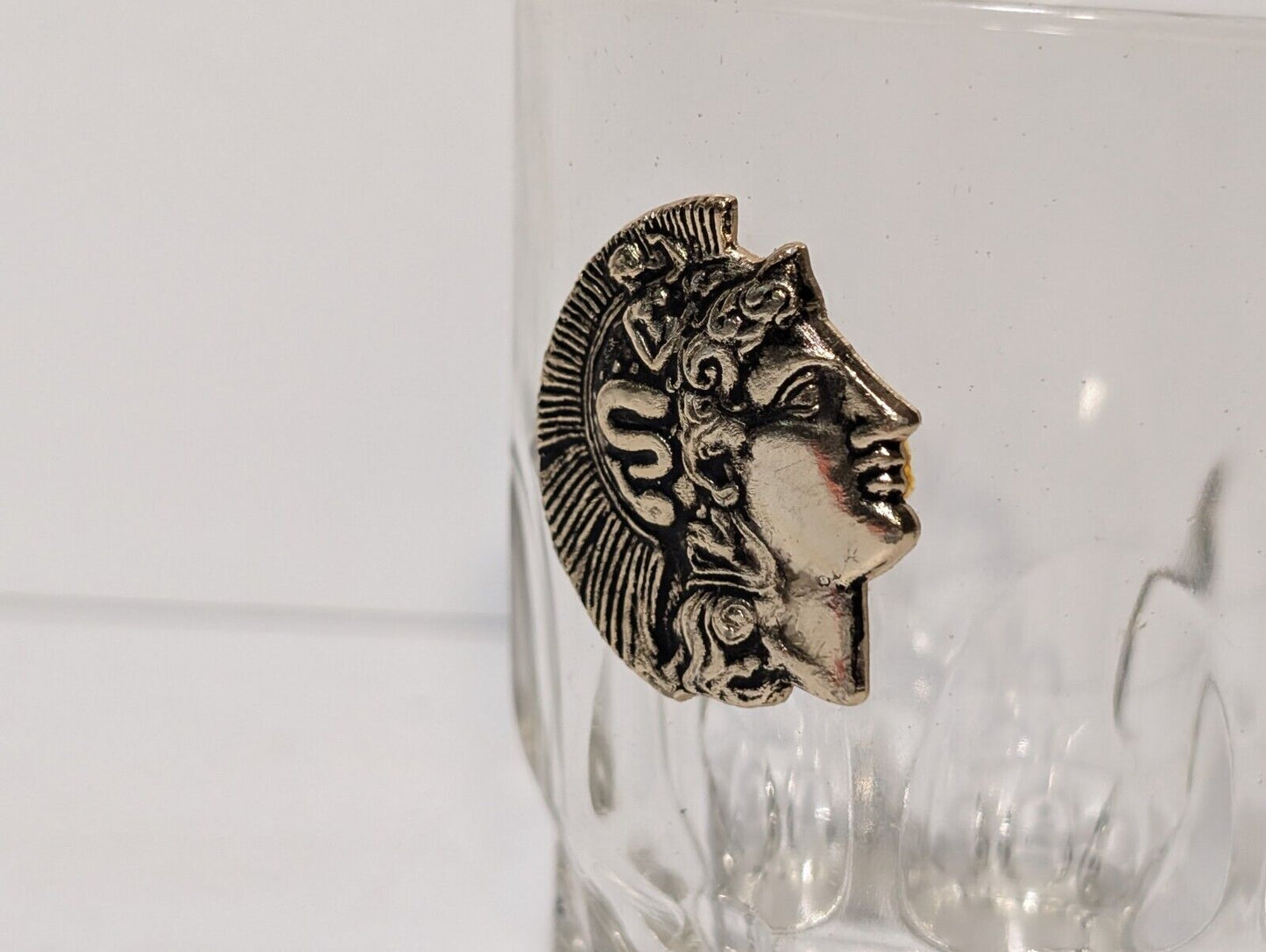 Vintage Greek Emblem Whisky Glass