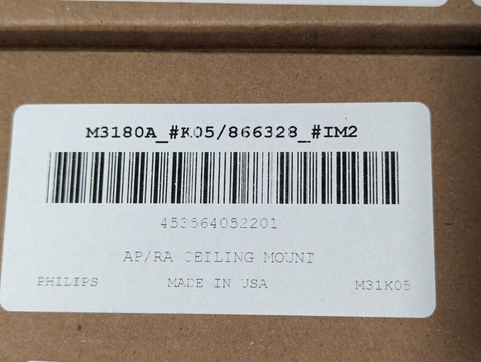 Philips 453564052201-C AP/RA ceiling mount assembly kit - Free Shipping