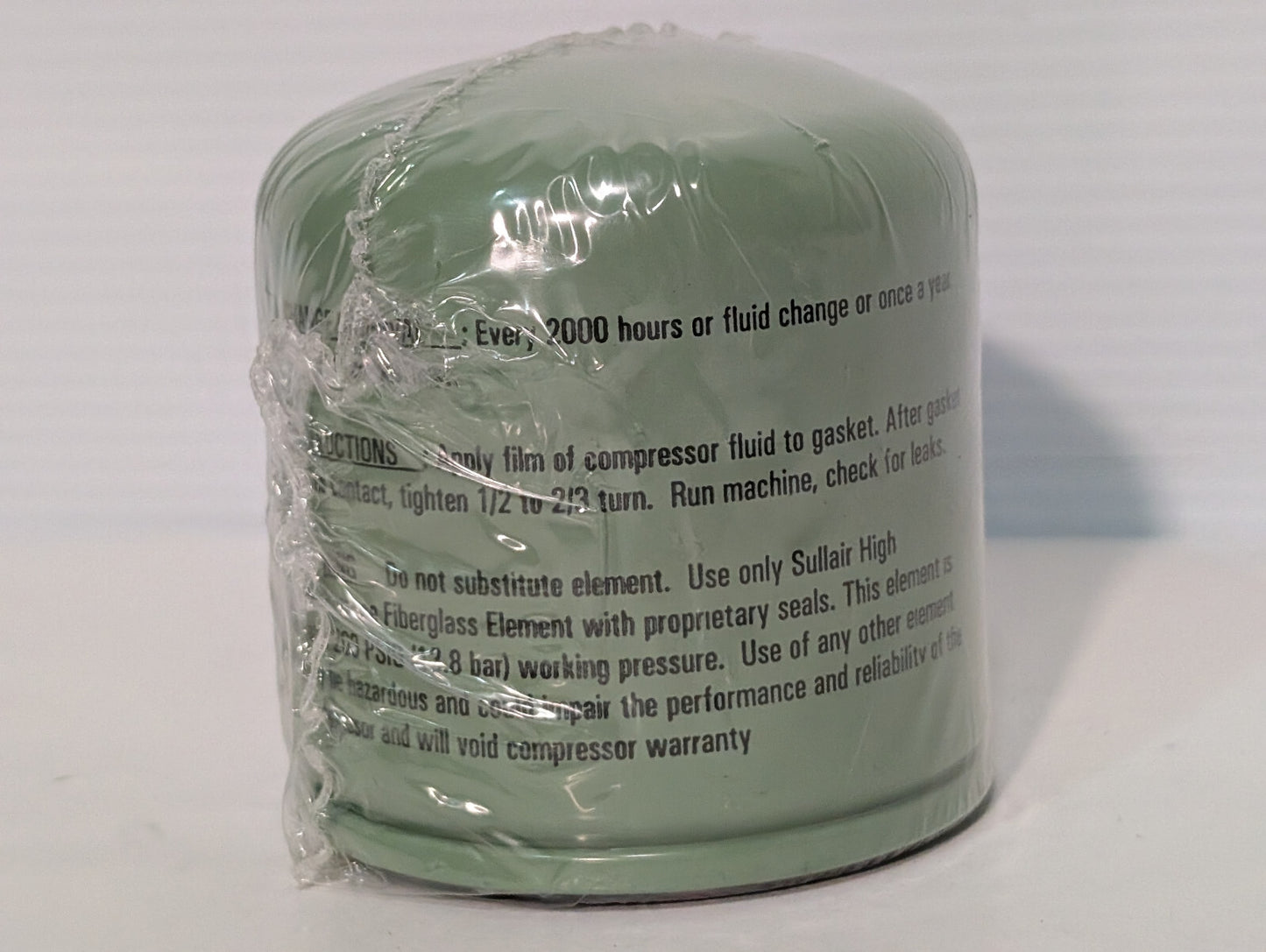 Sullair 88290014-484 Fiberglass Filter Element, Spin-On Assembly