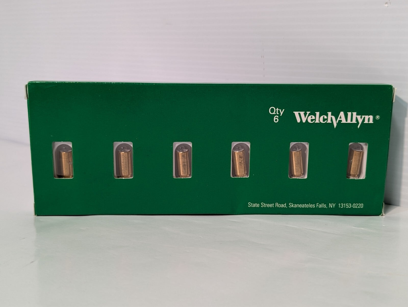 6-Pack Welch Allyn 04900-U6 3.5V Ophthalmoscope Halogen Lamp Bulbs Part 901000