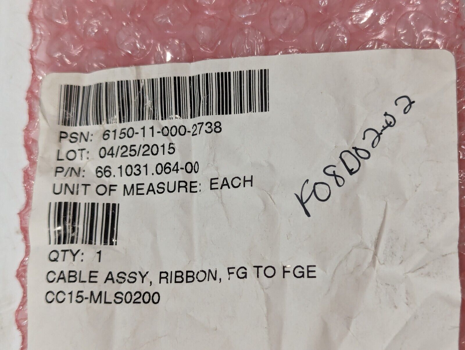 Belden 6150-11-000-2738 Cable Assy Ribbon FG To FGE 66.1031.064-00 -Free Shippin
