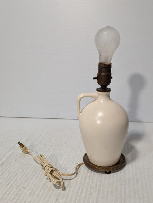 Vintage Whiskey Jug Shaped Table Lamp, NO Shade - Free Shipping