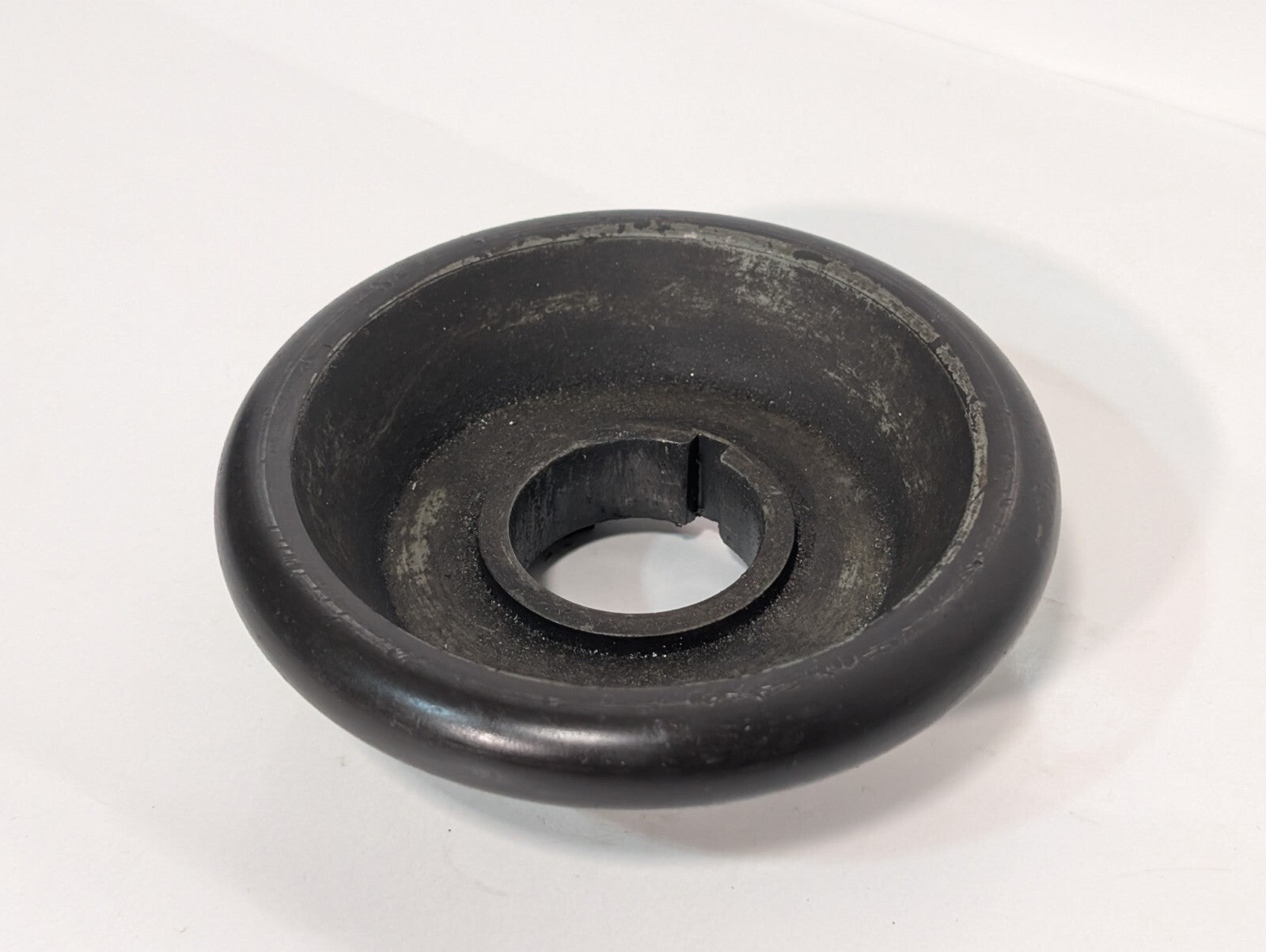 Unidentified Industrial Machine Guard, 5.5" Diameter, Keyed Bore