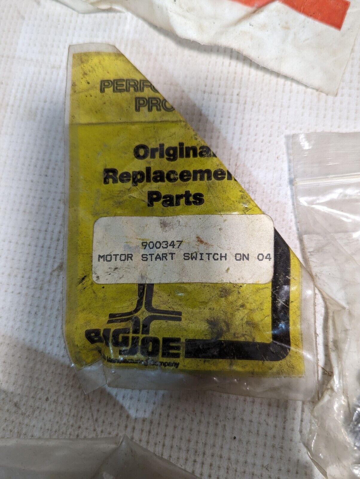 Lot of Big Joe Parts: Motor Start Switch 900347, Ametek Prestolite S 5/16-18,...