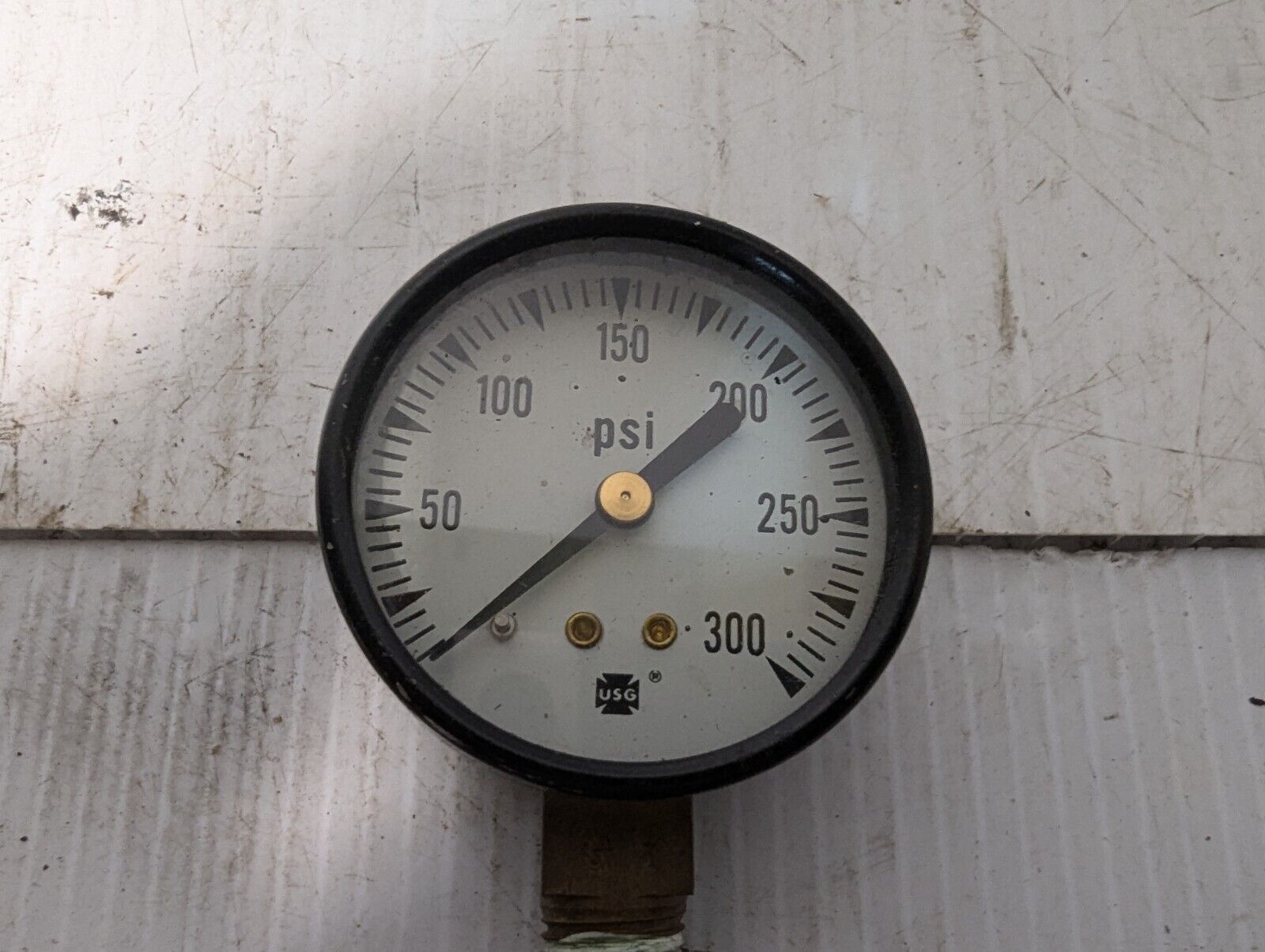 USG GY Pressure Gauge w/Fitting, 300psi, 6" - Free Shipping+Returns