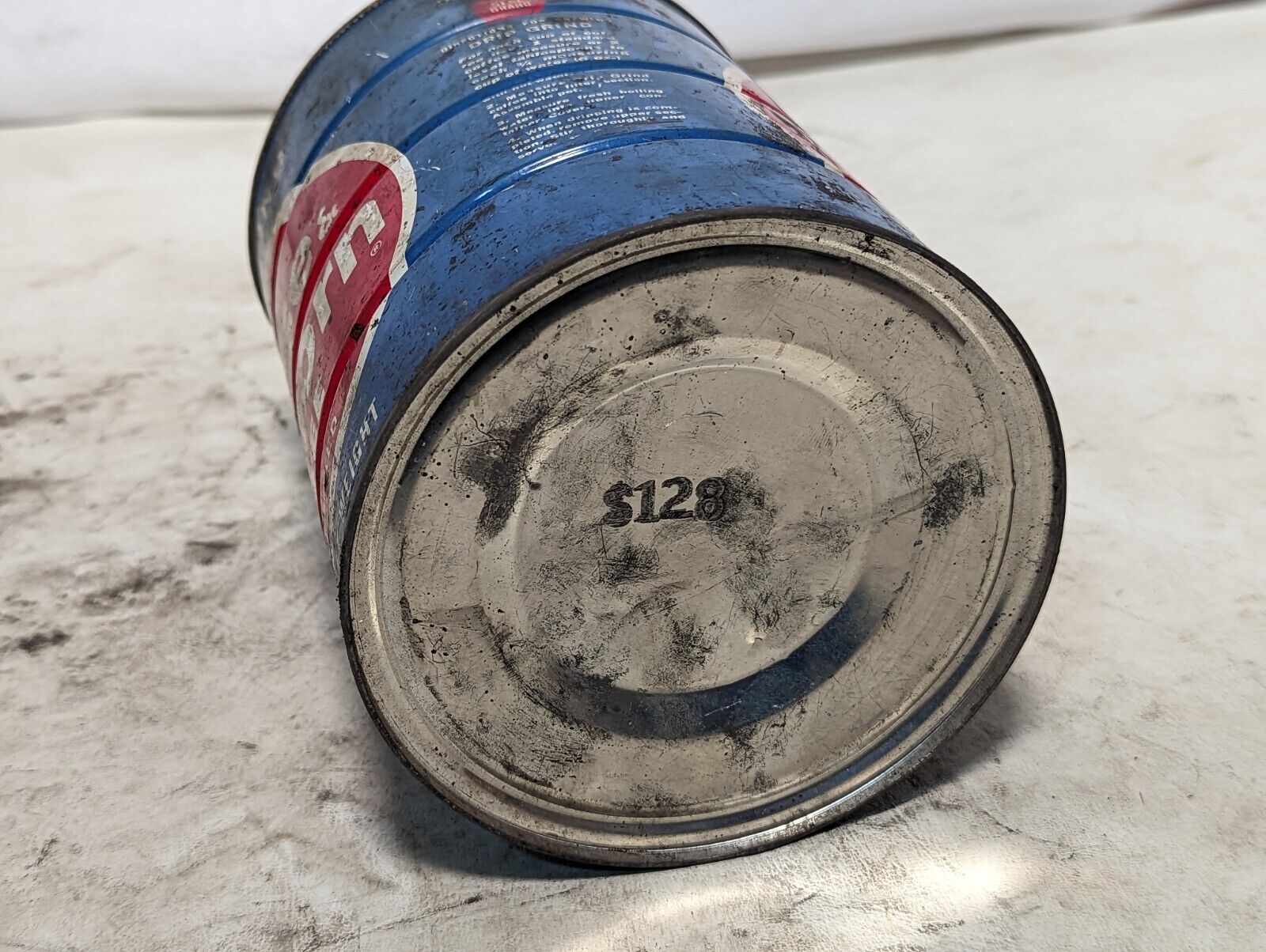 Vintage Chase & Sanborn coffee, 2lb can, drip grind, cut as pictured