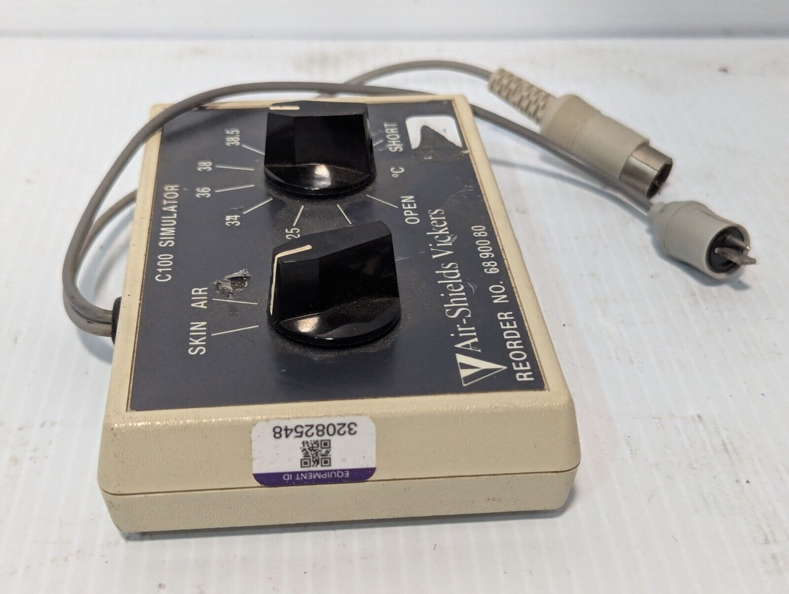 Air-Shields Vickers C100 simulator, 68 900 80, 6890080, skin, air, 20-40.5 deg C