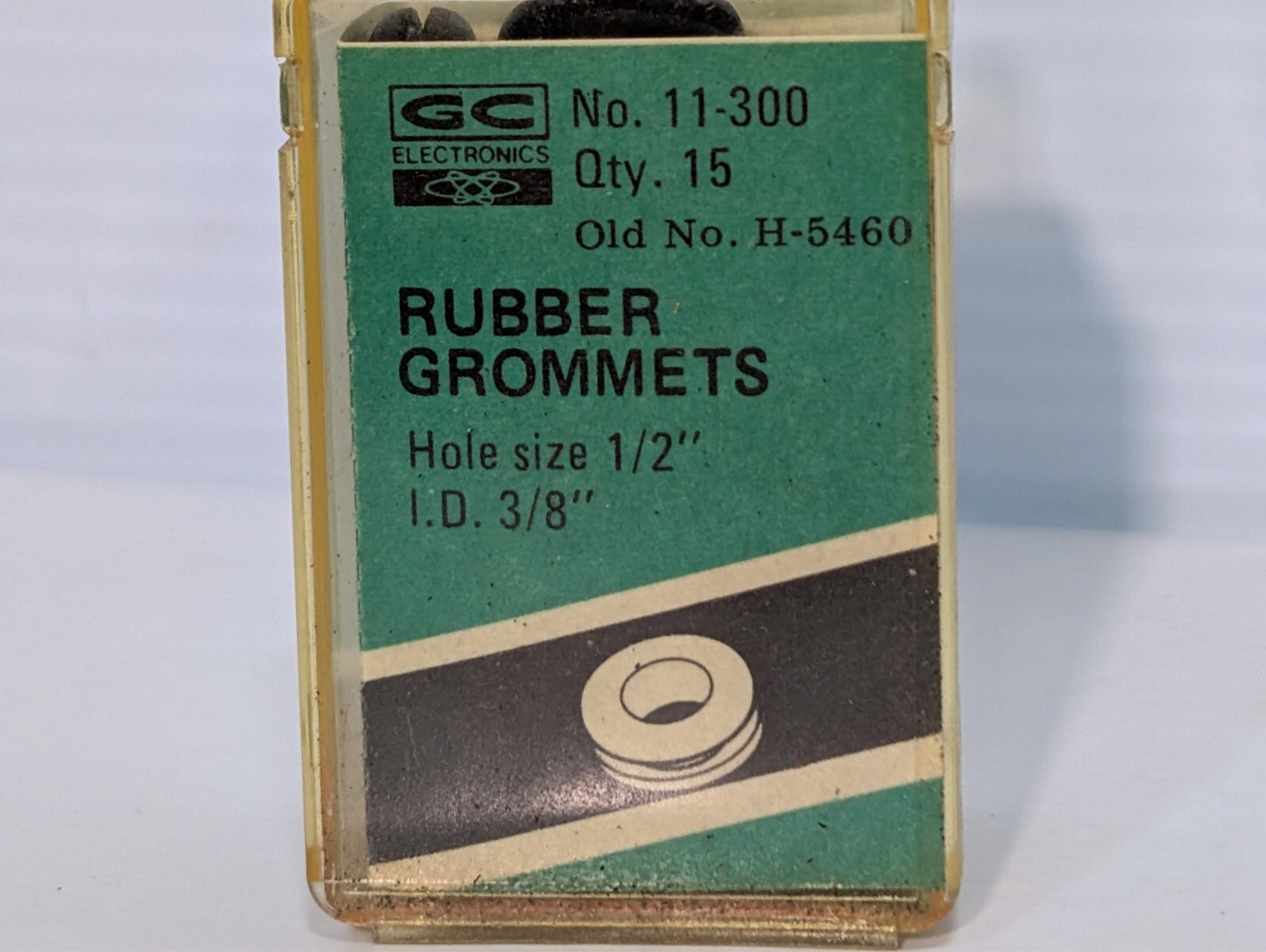 (90) GC 11-300 Rubber Grommets, Hole size 1/2" I.D. 3/8", 6 packs of 15
