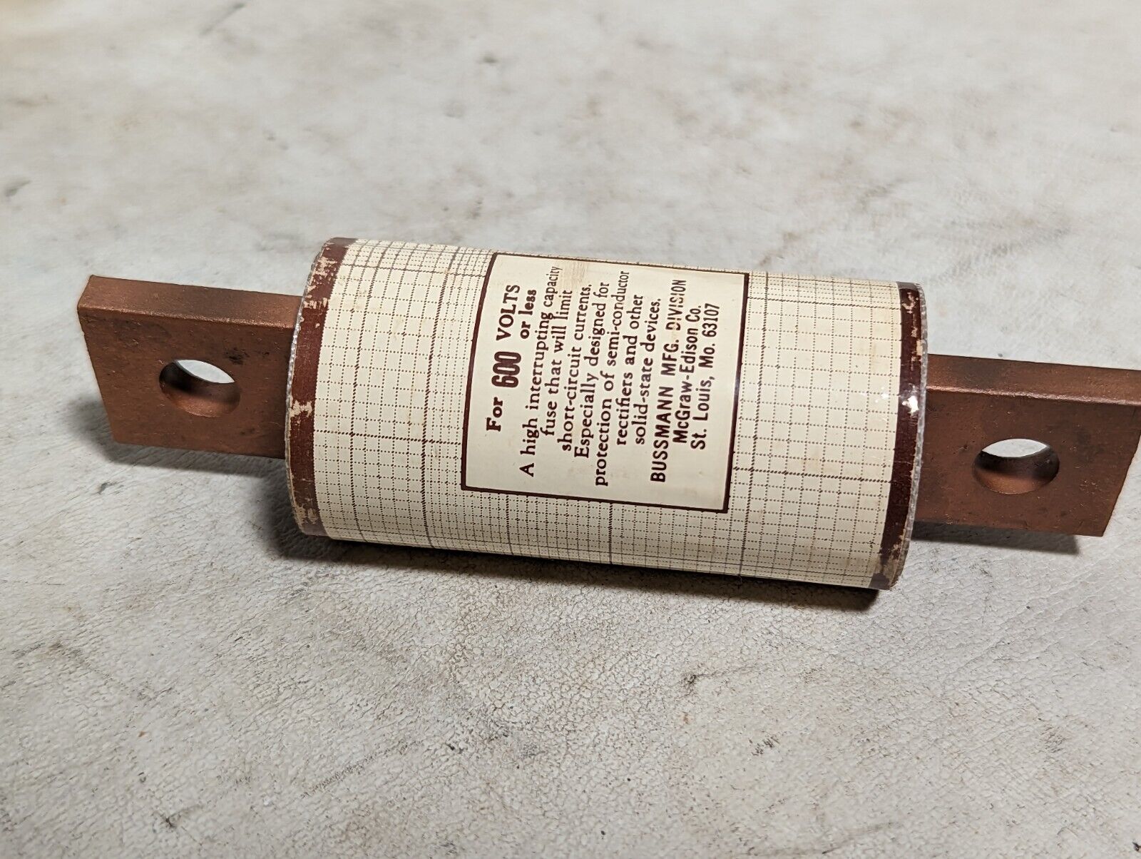 Bussmann KBC400 TRON rectifier fuse, 400A, 600V or less