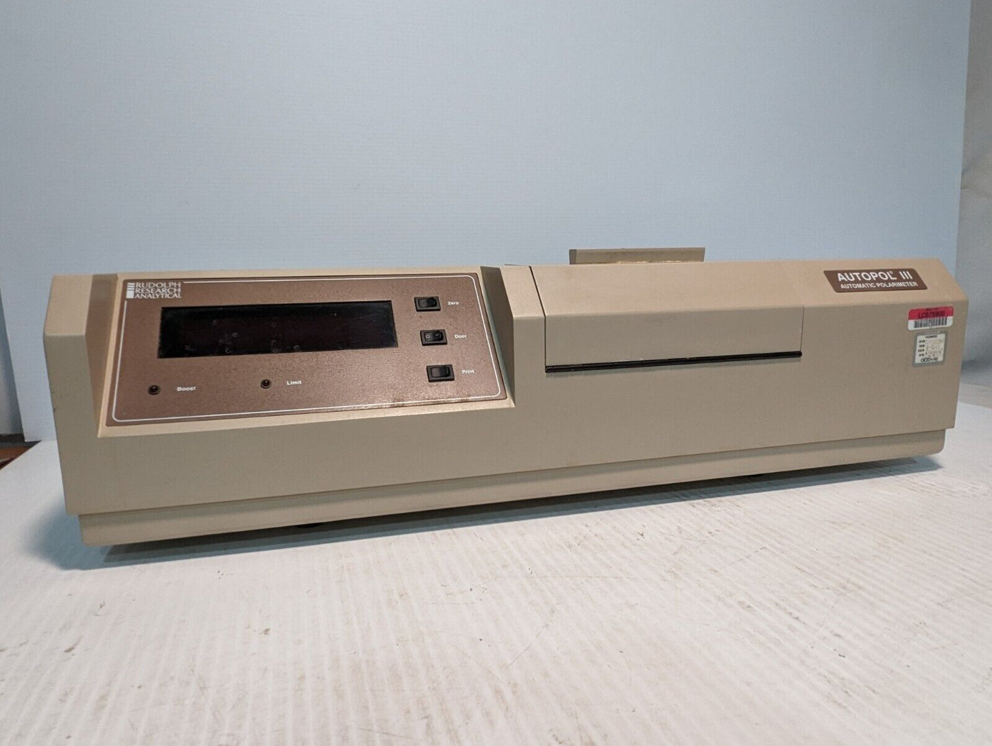 Rudolph Research Analytical AP III-589 AutoPol III Automatic Polarimeter