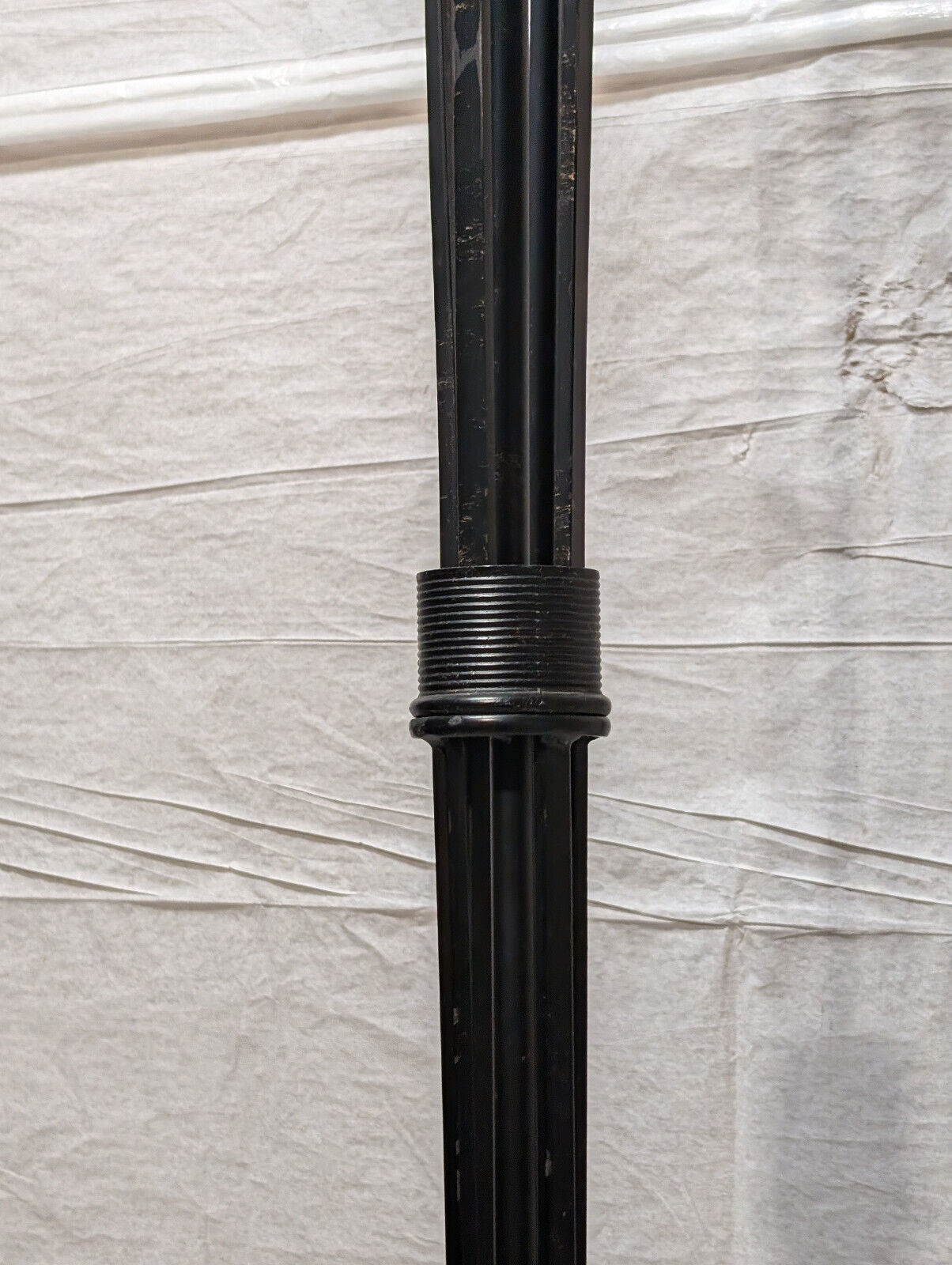66" Goat Head Torchier Floor Lamp, Kaoyi KFD-5150 Dimmer, Vintage 90s, Brass