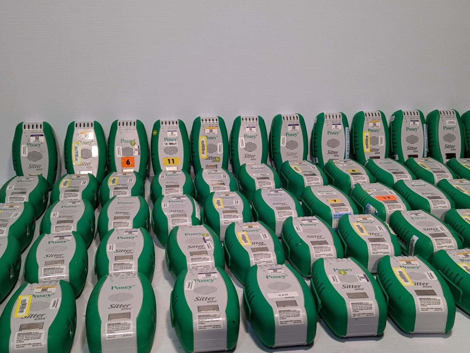Large lot of 140 Posey 8345 sitter elite alarm systems - Free Shipping