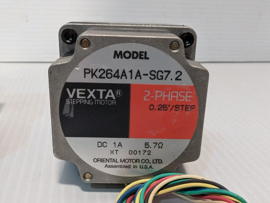 Vexta PK264A1A-SG7.2 Stepping Motor, 2-Phase, Oriental Motors - Free Shipping