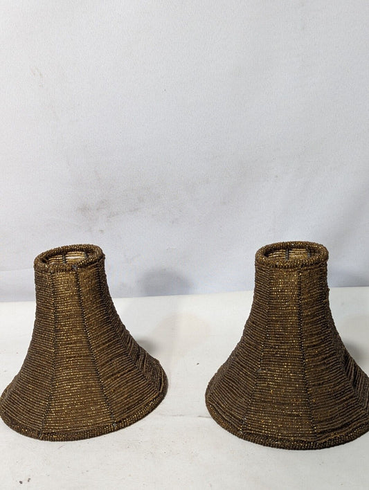 Vintage Bell Lamp Shade - 7" height x 6.5" (bottom) dia. x 3" (top) dia.