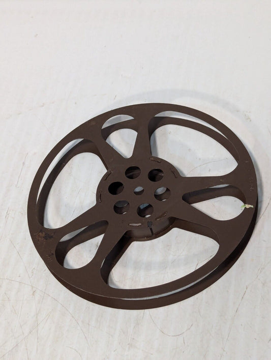 Vintage Metal Movie Reel, Goldberg Bros. Pat.D-122.017, Movie Art -Free Shipping